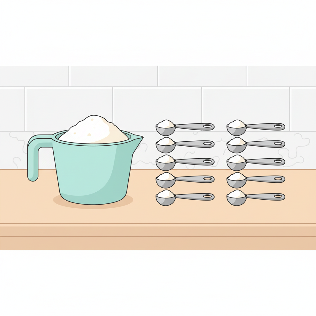 How Many Tablespoons in 1/2 Cup?